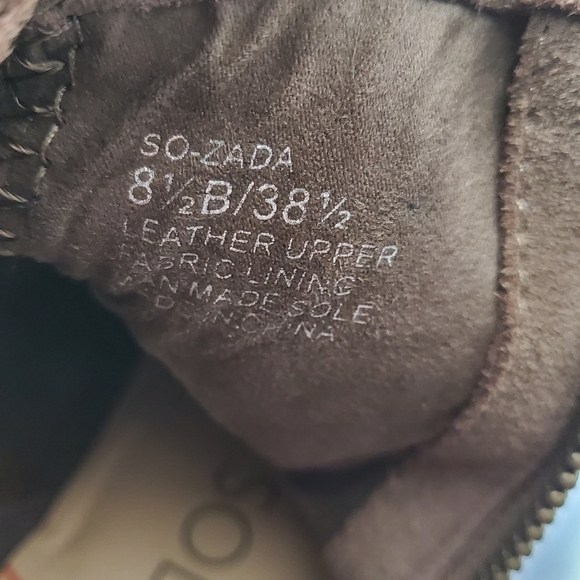 Sole Society So-Zada Tan Suede Bootie 8.5M - Picture 9 of 9